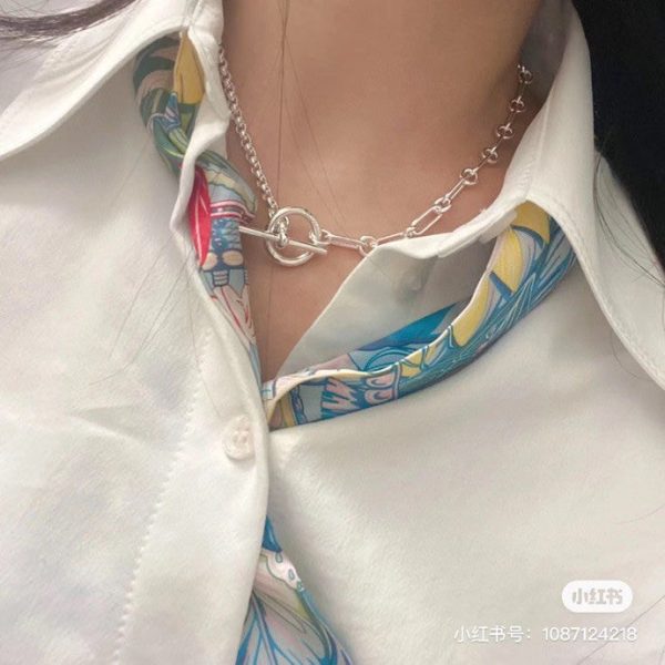 18K Chaine D'ancre Chain H Necklace - 图片 2