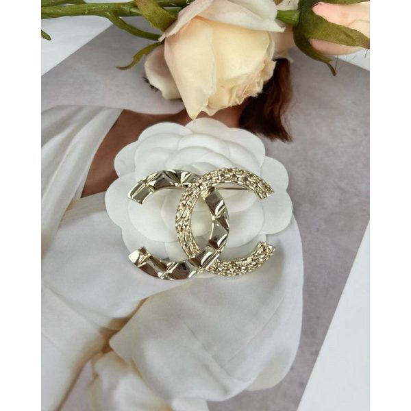 18K CC Gold Brooch - 图片 4