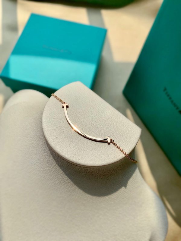 18K T Smile Pendant Necklace - 图片 5