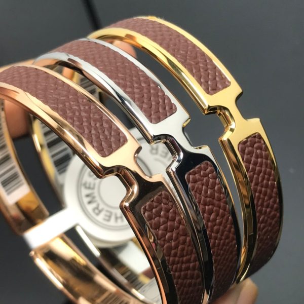 18K Olympe Light Brown H Bracelet - 图片 4