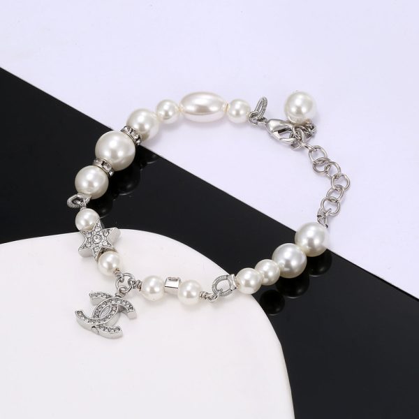 18K CC Pearls Chain Bracelet - Image 3