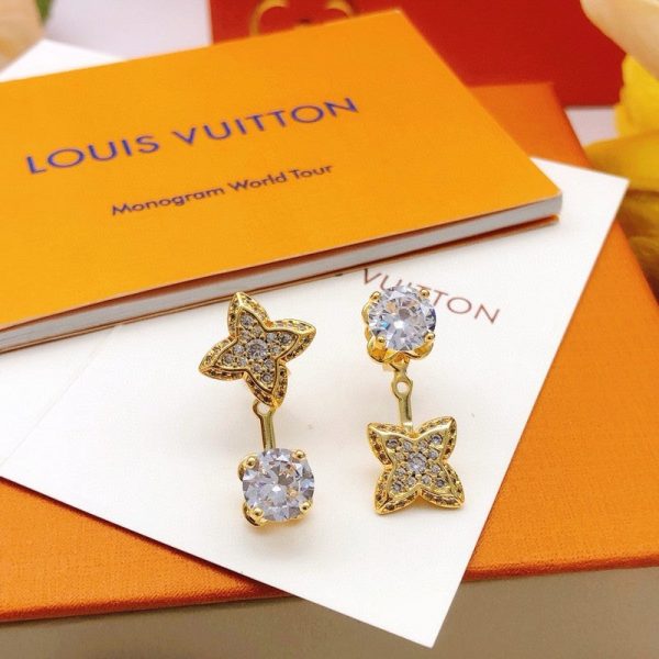 18K Louis Blossom Monogram Earrings - 图片 3