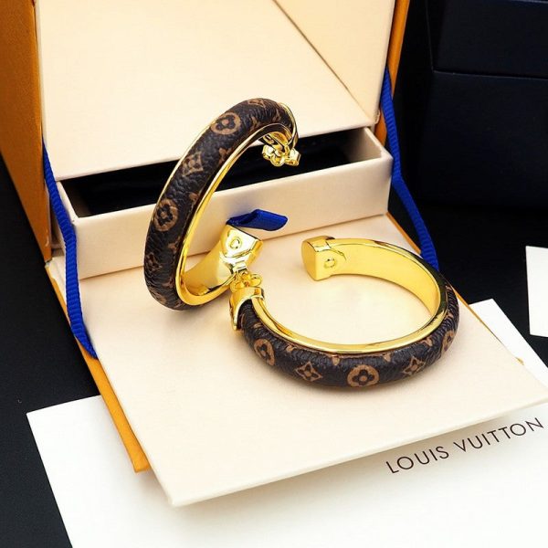 18K Louis Signature Earrings - 图片 7