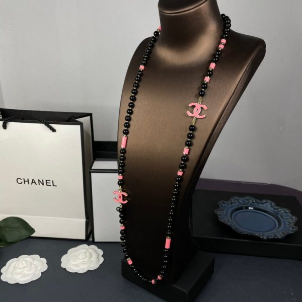 18K CC 24B Black Pearls Necklace - Image 4