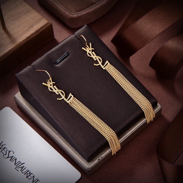 18K Saint Monogram Tassels Earrings - 图片 3