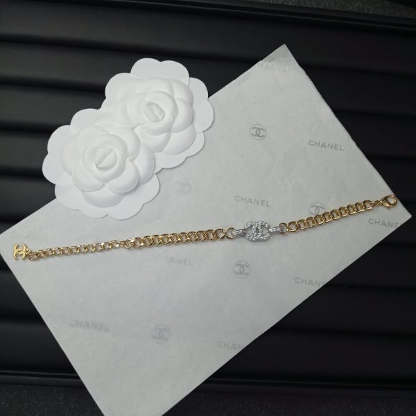 18K CC Diamond Chain Bracelet - Image 4