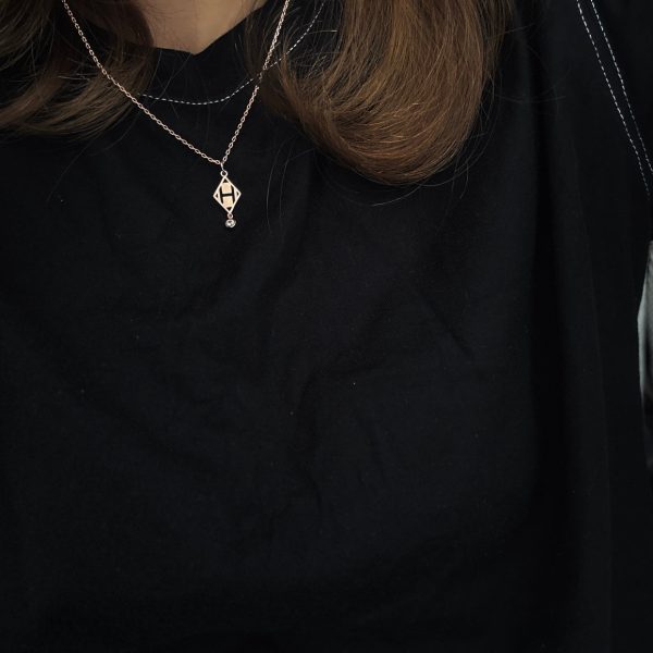 18K Gambade Pendant H Necklace - 图片 7