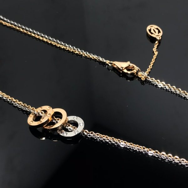 18K Love 6 Diamonds Necklace - 图片 7