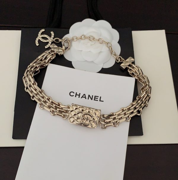 18K CC Gold Chain Necklace - 图片 2