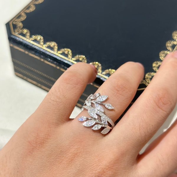 18K T Victoria Diamond Vine Bypass Ring - 图片 4