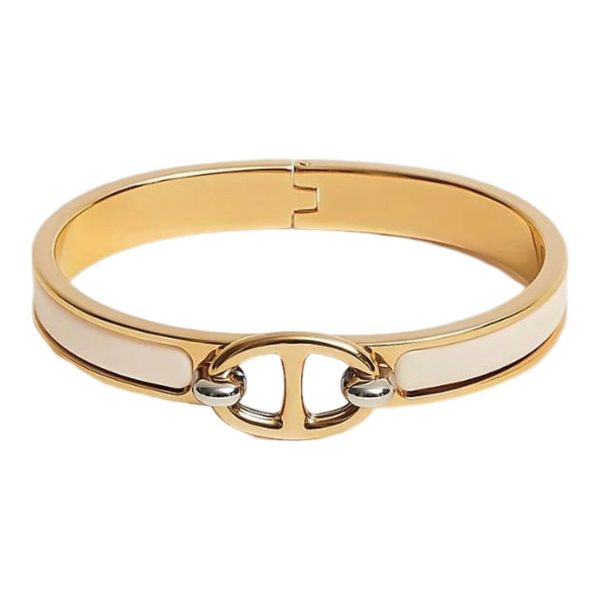 18K Mini Clic Chaîne D'ancre H Bracelet - 图片 8