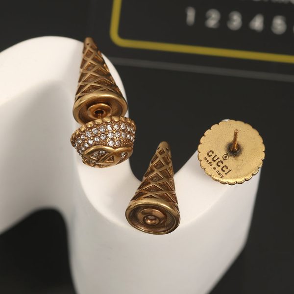 18K Double G Vintage Earrings - 图片 3