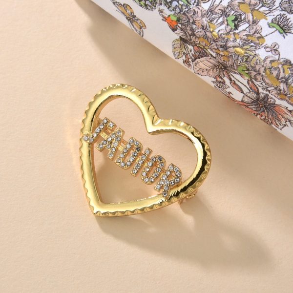 18K CD J'adore Crystals Brooch - Image 3