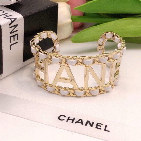 18K CC Vintage Pearl Cuff Bracelet - 图片 5