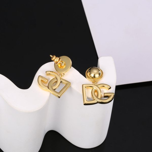 18K DG Gold Earrings - 图片 3