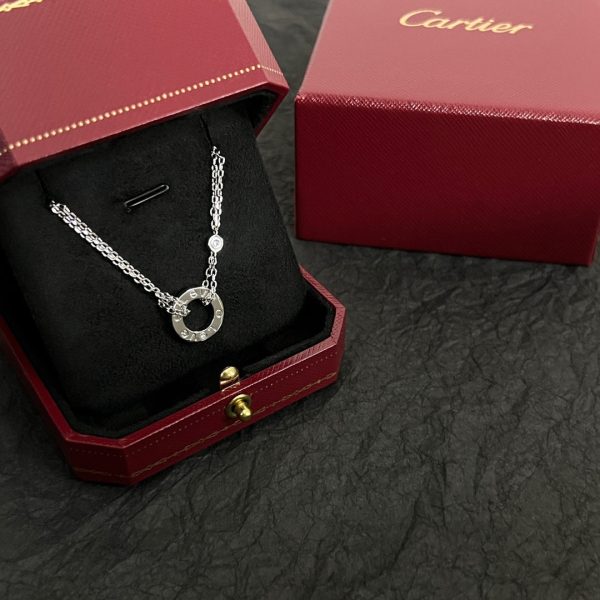 18K Love 2 Diamond Necklace - 图片 10