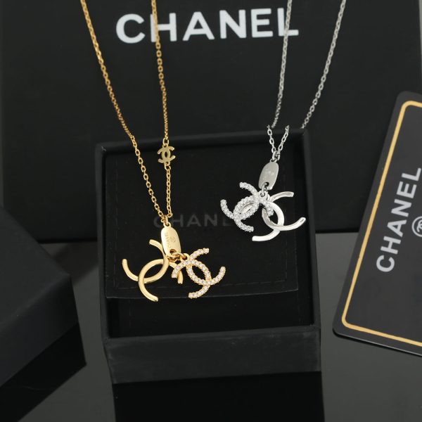 18K CC Diamond Long Necklace - Image 2