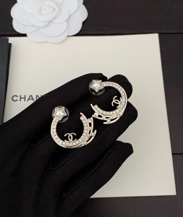 18K CC Crystals Earrings - 图片 3
