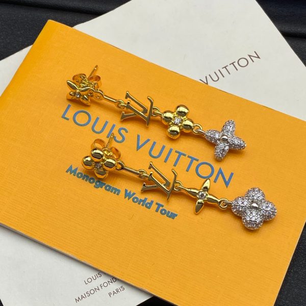 18K Louis Blossom Long Earrings - 图片 3