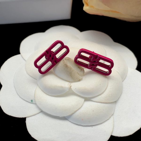 18K BB Pink Icon Earrings - 图片 4