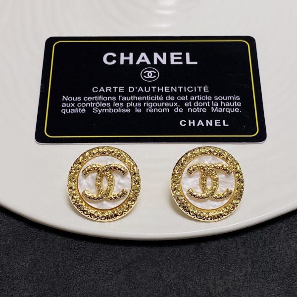 18K CC Crystal Earrings - 图片 9