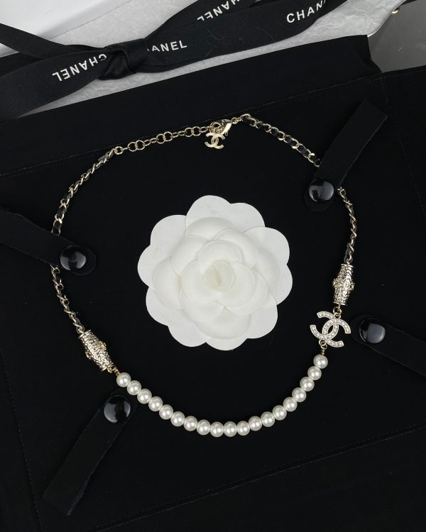 18K CC Crystals Choker Necklace - Image 7