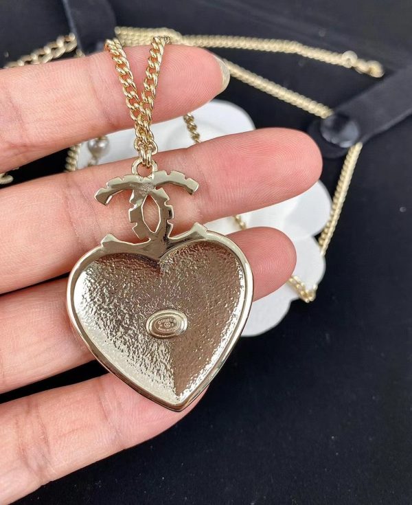 18K CC Heart Necklace - 图片 3