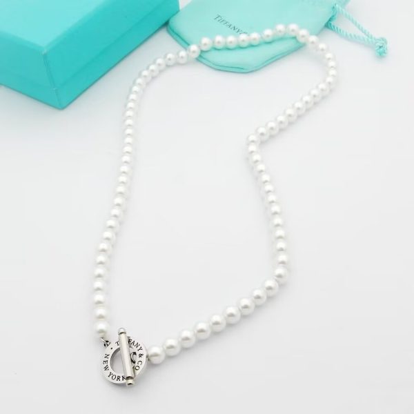 18K T Tag Beads Necklace - 图片 3