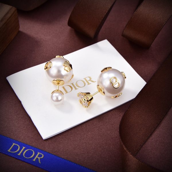 18K CD Tribales Pearl Earrings - 图片 5