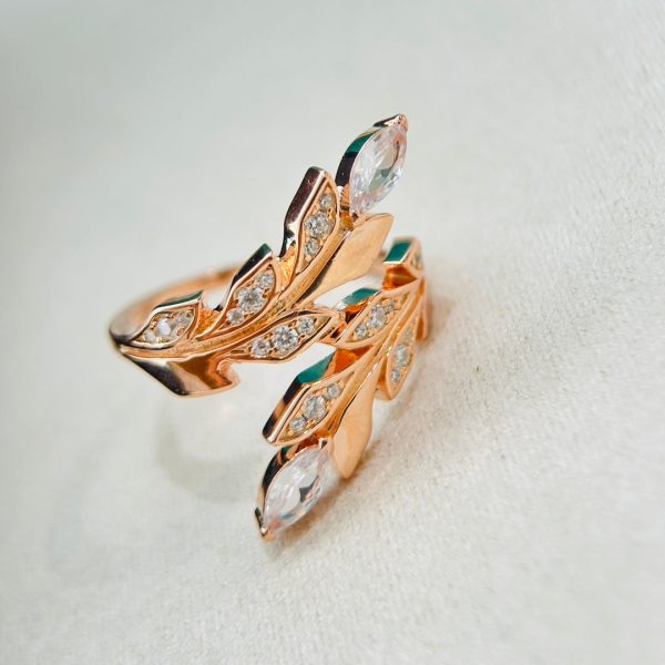 18K T Victoria Vine Bypass Ring - 图片 3