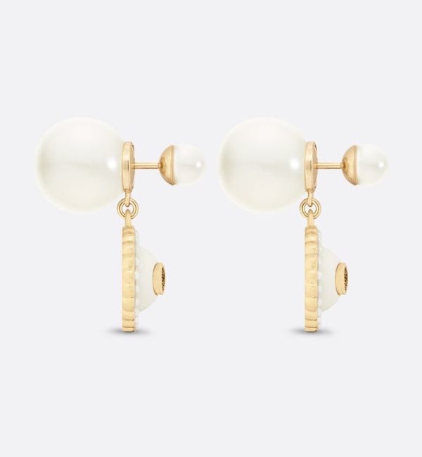 18K CD Pearls Earrings - 图片 4