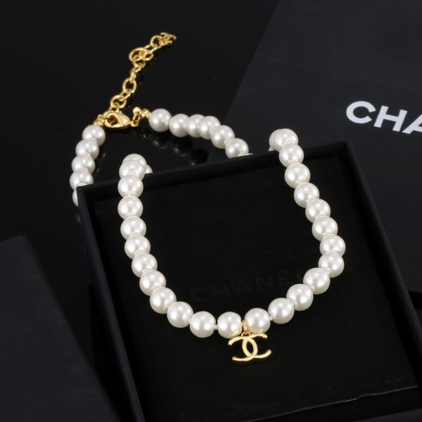 18K CC Pearls Necklace - 图片 3