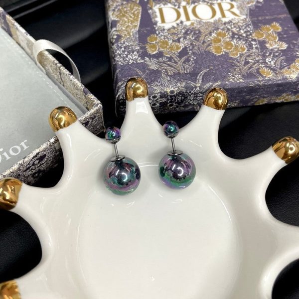 18K CD Black Tribales Earrings - 图片 4