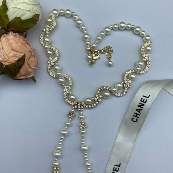 18K CC Pearl Chain Necklace - 图片 7