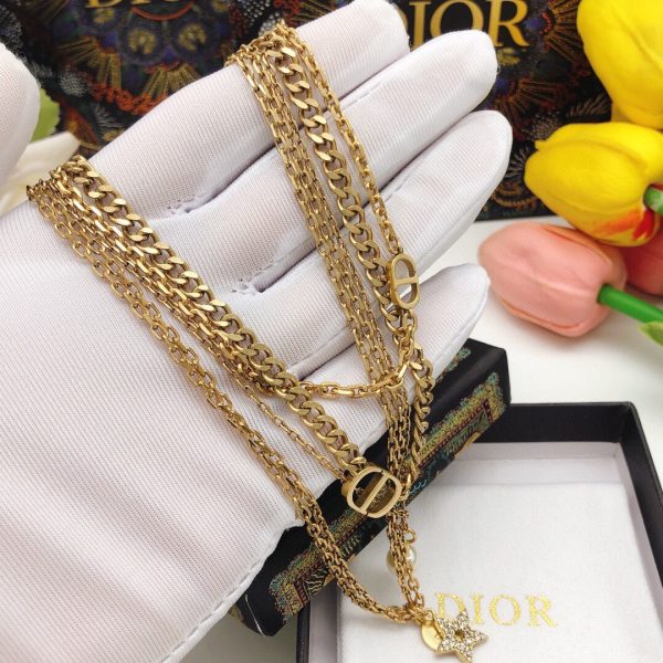 18K CD Multi Layer Necklace - 图片 2