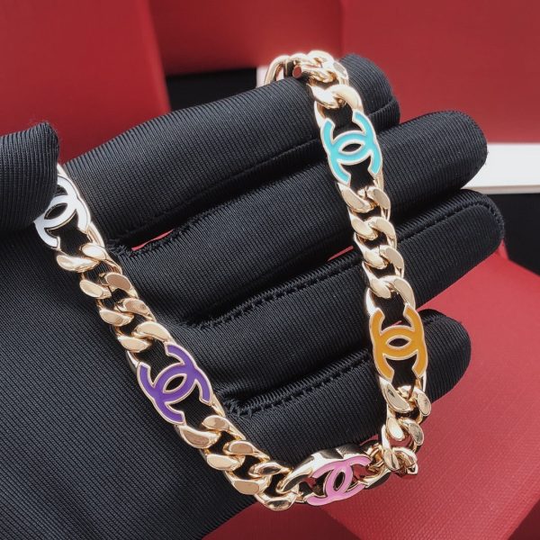 18K CC Color Chain Necklace - Image 5