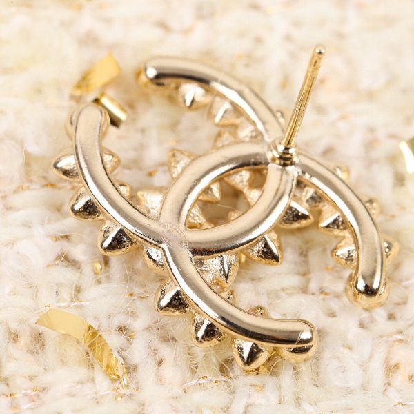 18K CC Crystal Earrings - 图片 5
