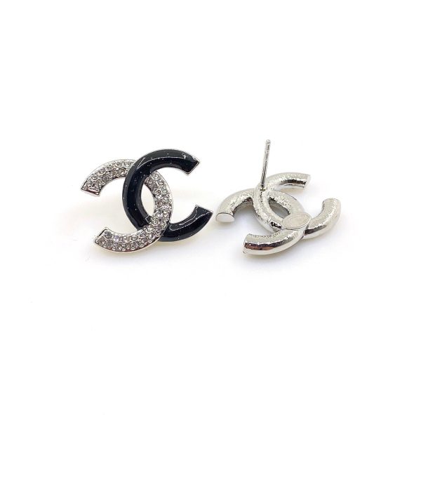 18K CC Black Diamonds Earrings - 图片 3