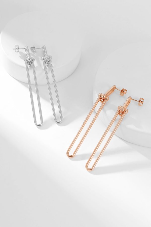 18K T HardWear Link Earrings - 图片 3