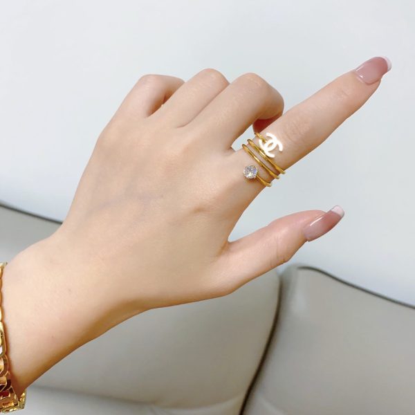 18K CC Vintage Pearl Ring - 图片 5