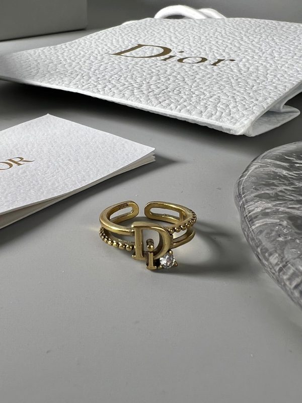 18K CD Crystal Rings - 图片 4