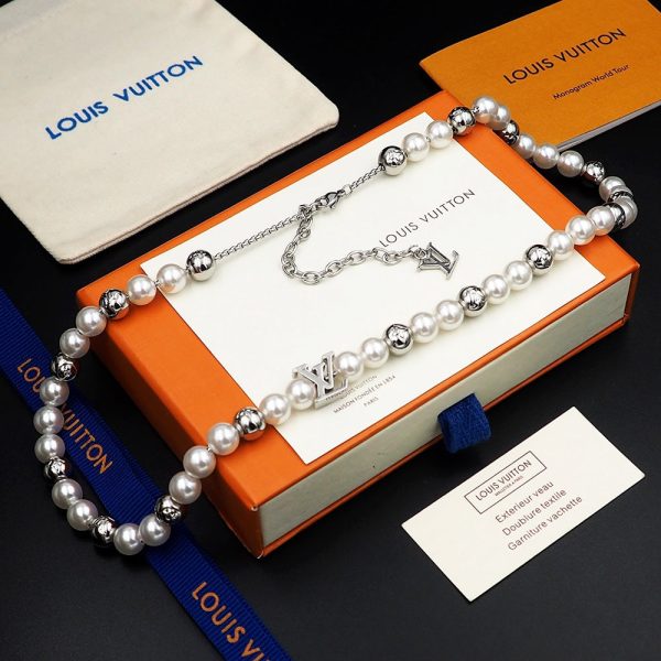 18K Louis Monogram Pearls Necklace - 图片 6
