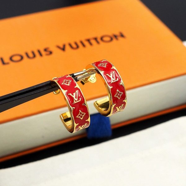 18K Louis Nanogram Enamel Earrings - 图片 17