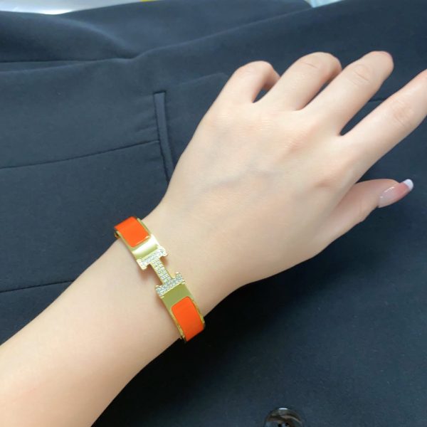 18K Clic H Diamond Bracelet - 图片 5