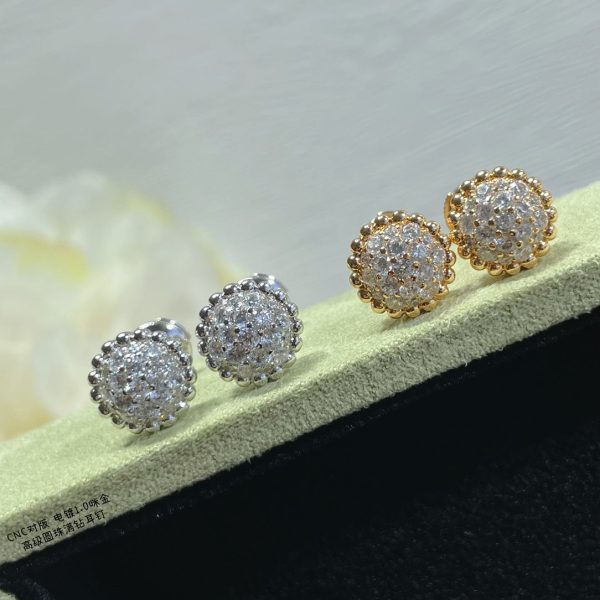 18K Perlée Diamonds Earrings - 图片 8