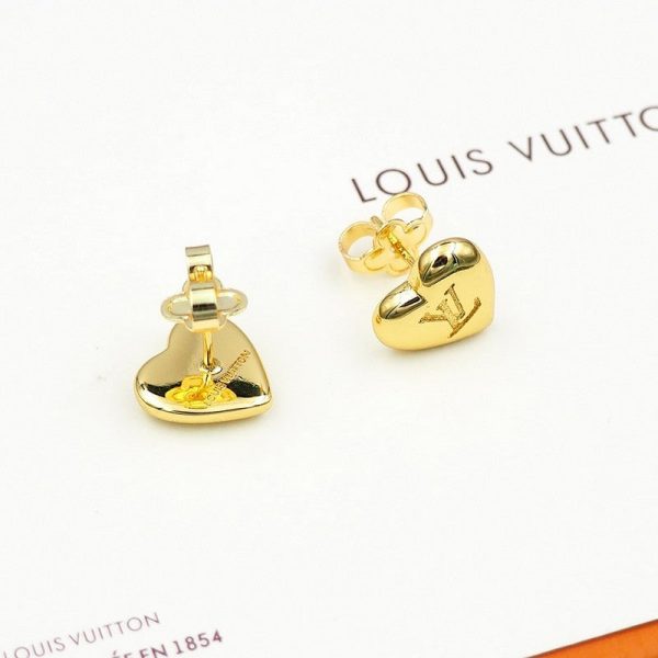 18K Louis Heart Earrings - 图片 8