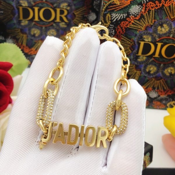 18K CD J'adior Chain Link Bracelet - 图片 5