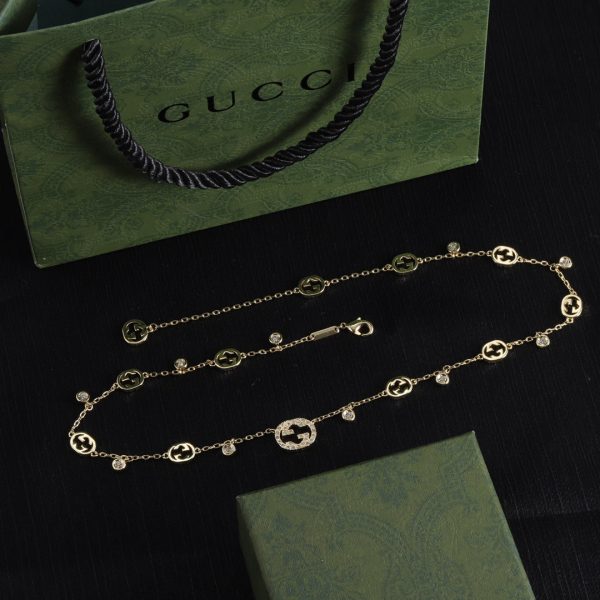 18K Double G Chain Necklace - 图片 4