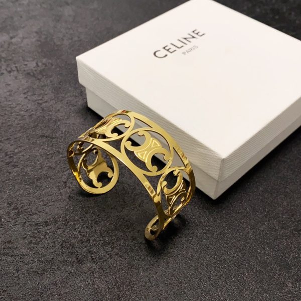 18K Triomphe Open Cuff Bracelet - 图片 3
