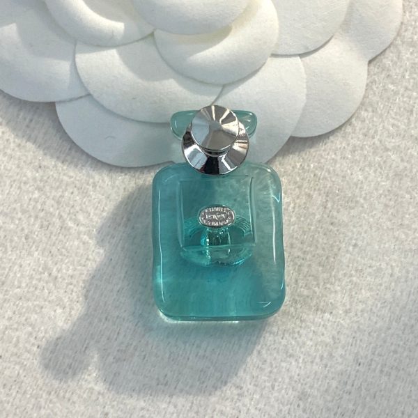 18K CC Perfume Color Bottle Brooch - Image 3